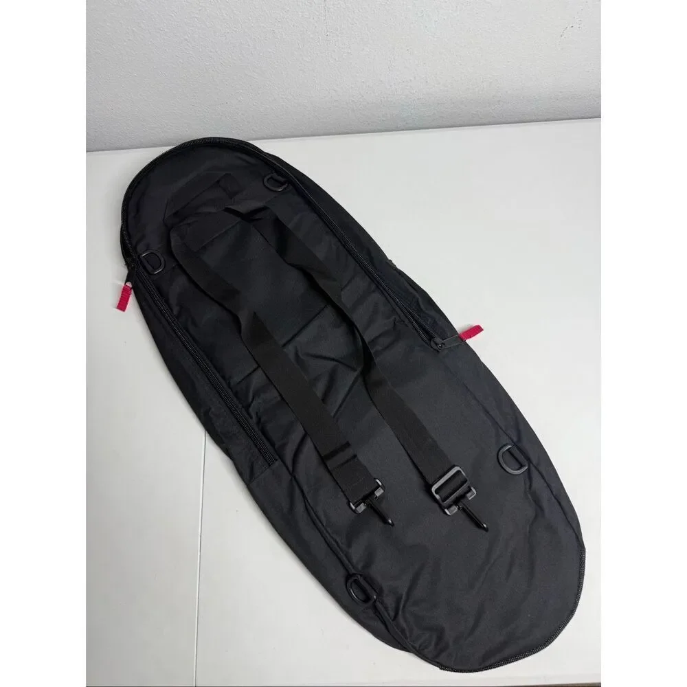 Black Skateboard Carry Bag Shoulder Strap Pocket 13” X 21”
